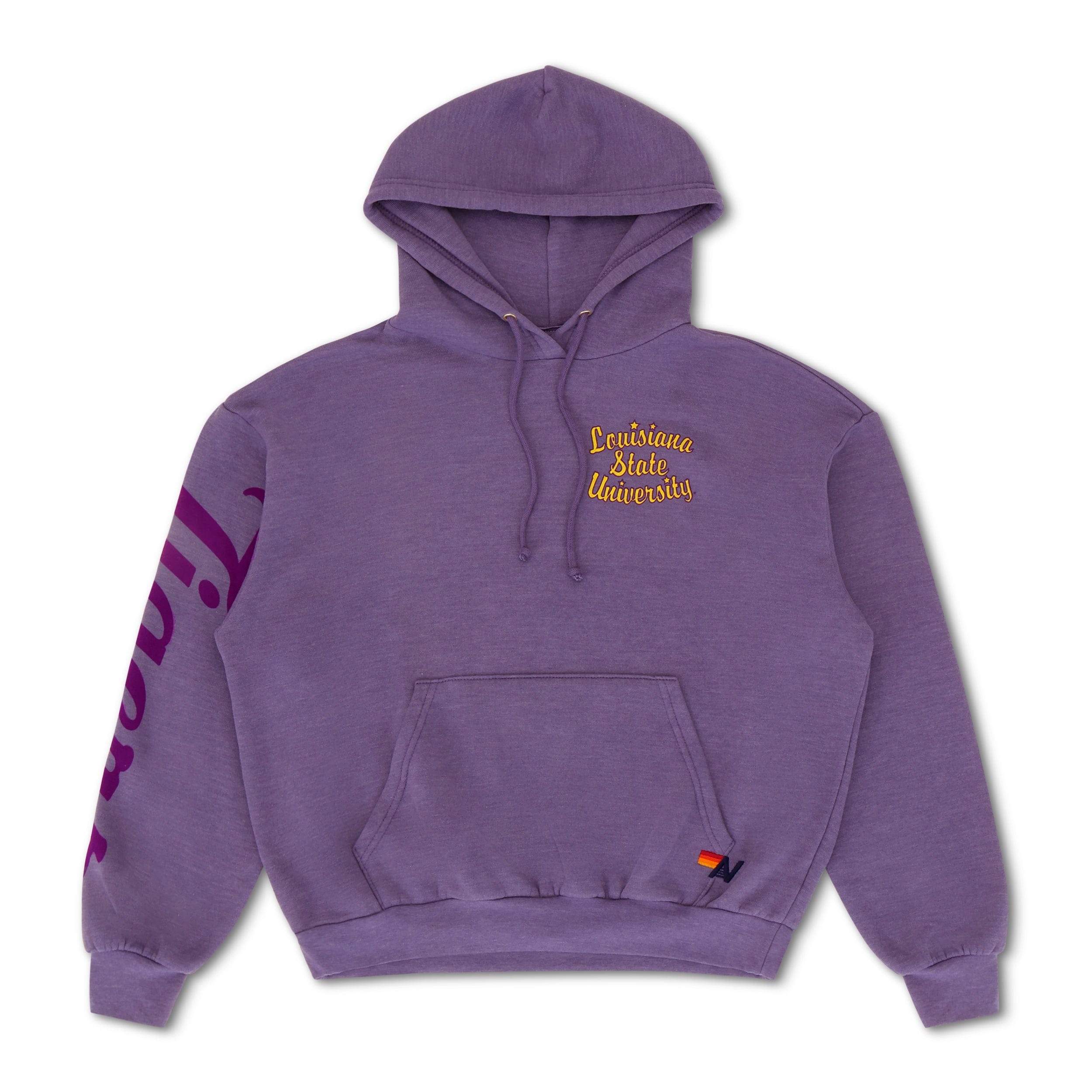 LSU TIGER RELAXED PULLOVER HOODIE  - GRAPE