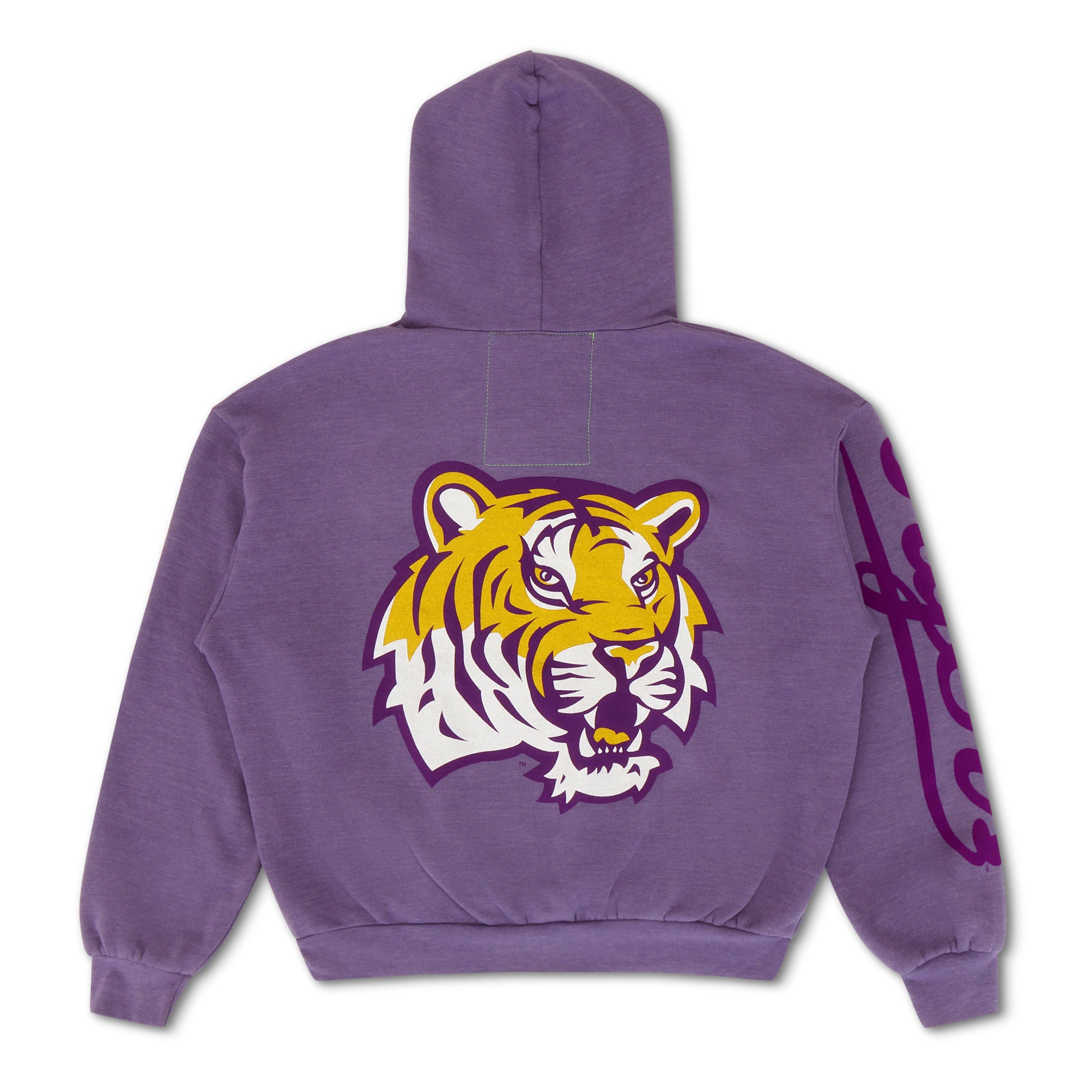 LSU TIGER RELAXED PULLOVER HOODIE  - GRAPE