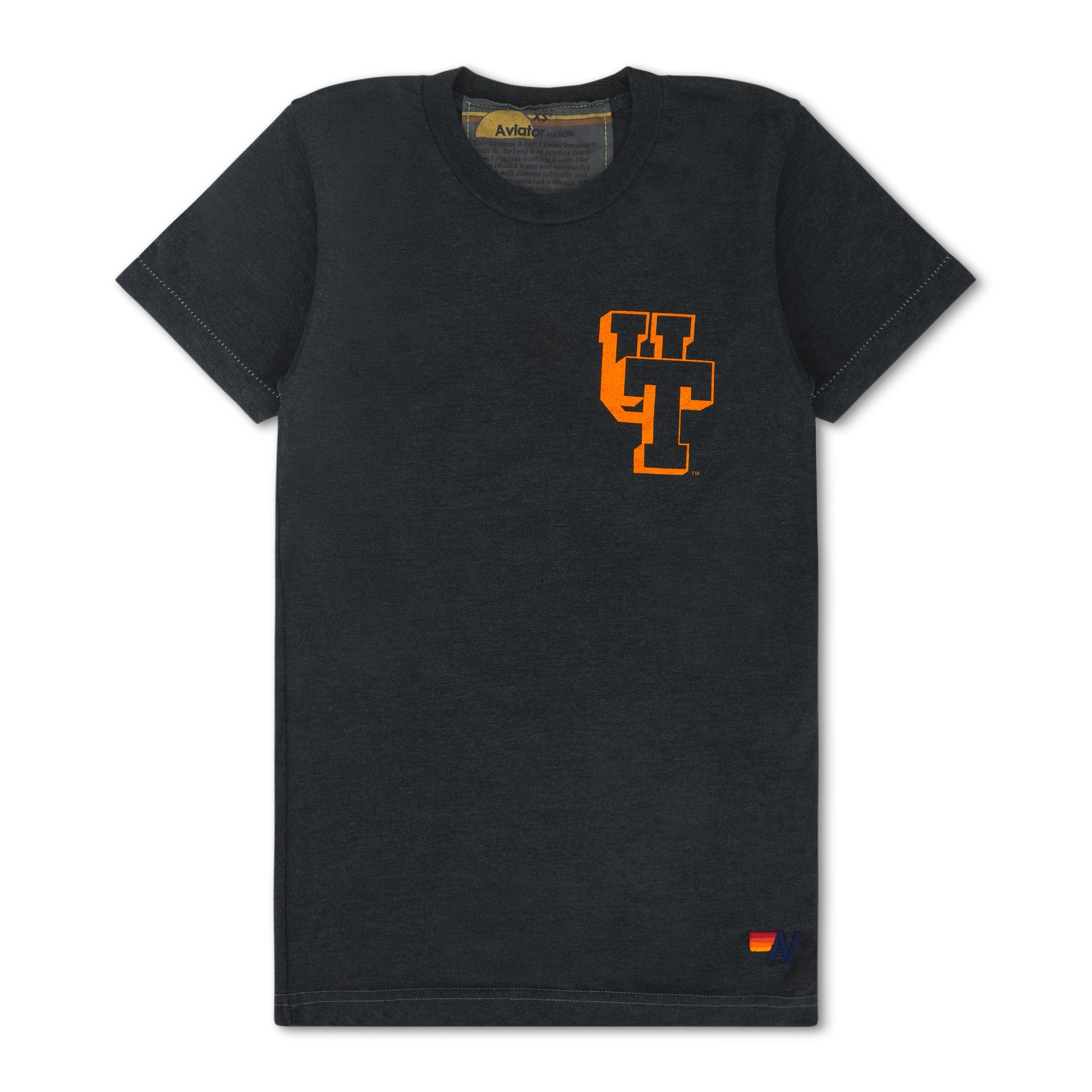 UNIVERSITY OF TENNESSEE BOLT CREW TEE SHIRT - CHARCOAL
