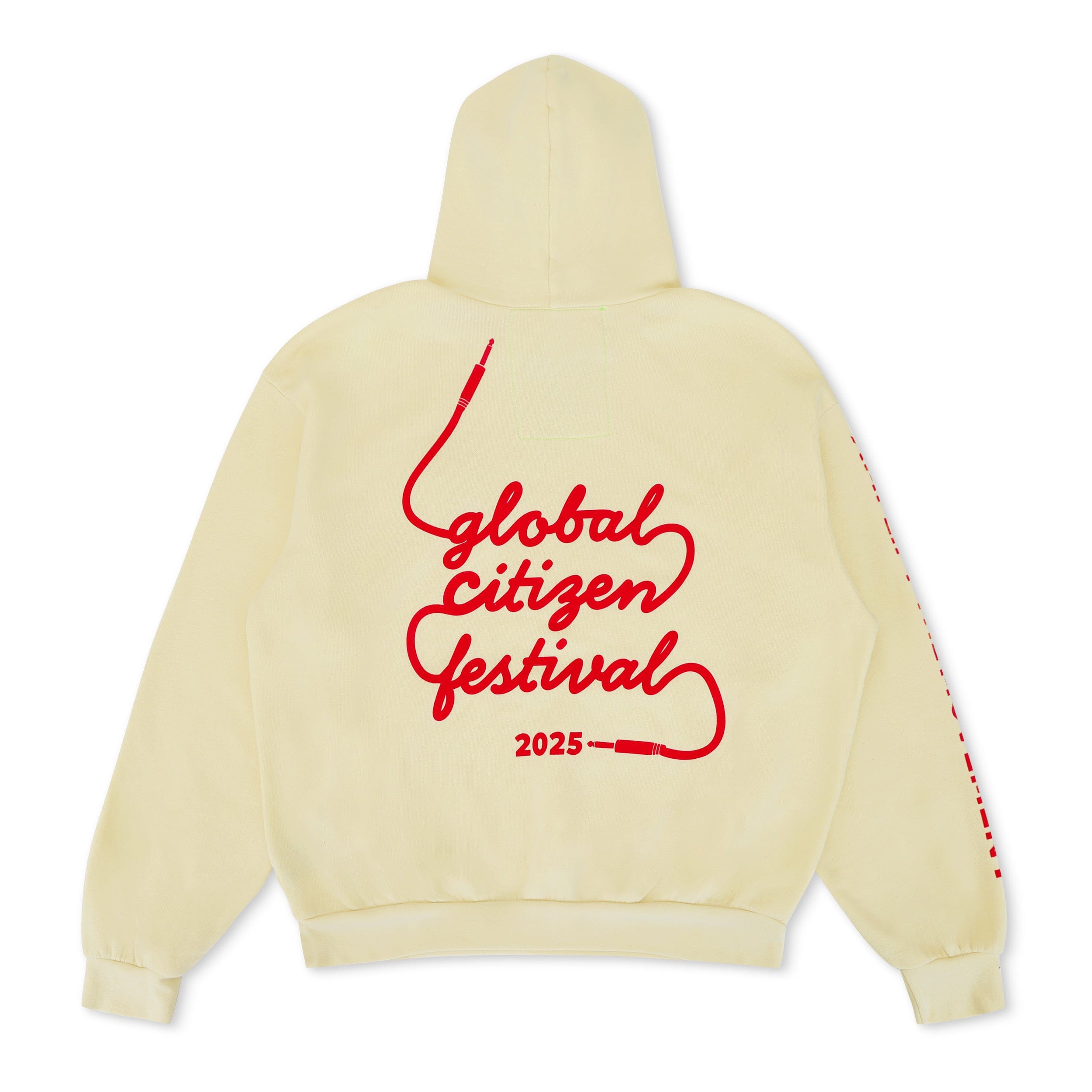 GLOBAL CITIZEN 2025 RELAXED PULLOVER HOODIE - VINTAGE WHITE