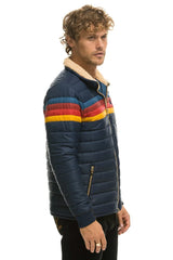 4 STRIPE JACKET - NAVY