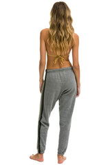 5 STRIPE SWEATPANTS - HEATHER GREY // GREY