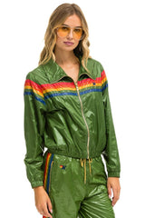 5 STRIPE - WINDBREAKER GARDEN GREEN GLOSSY