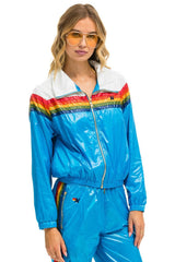 5 STRIPE WINDBREAKER - VINTAGE WHITE // DRESDEN GLOSSY