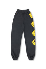 KID'S SMILEY 2 SWEATPANTS - CHARCOAL