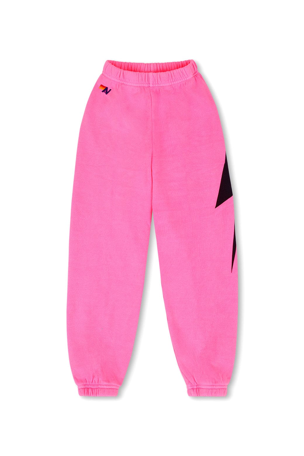 KIDS BOLT PRINT SWEATPANTS - NEON PINK