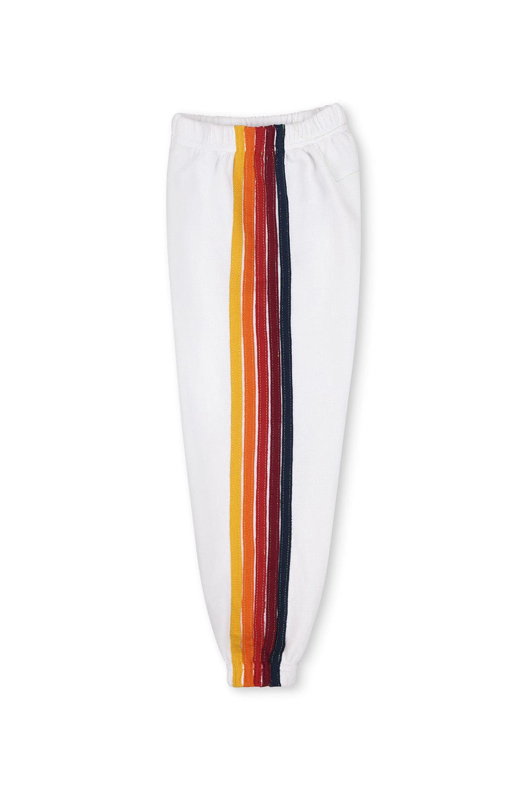 KID'S 5 STRIPE SWEATPANTS - WHITE