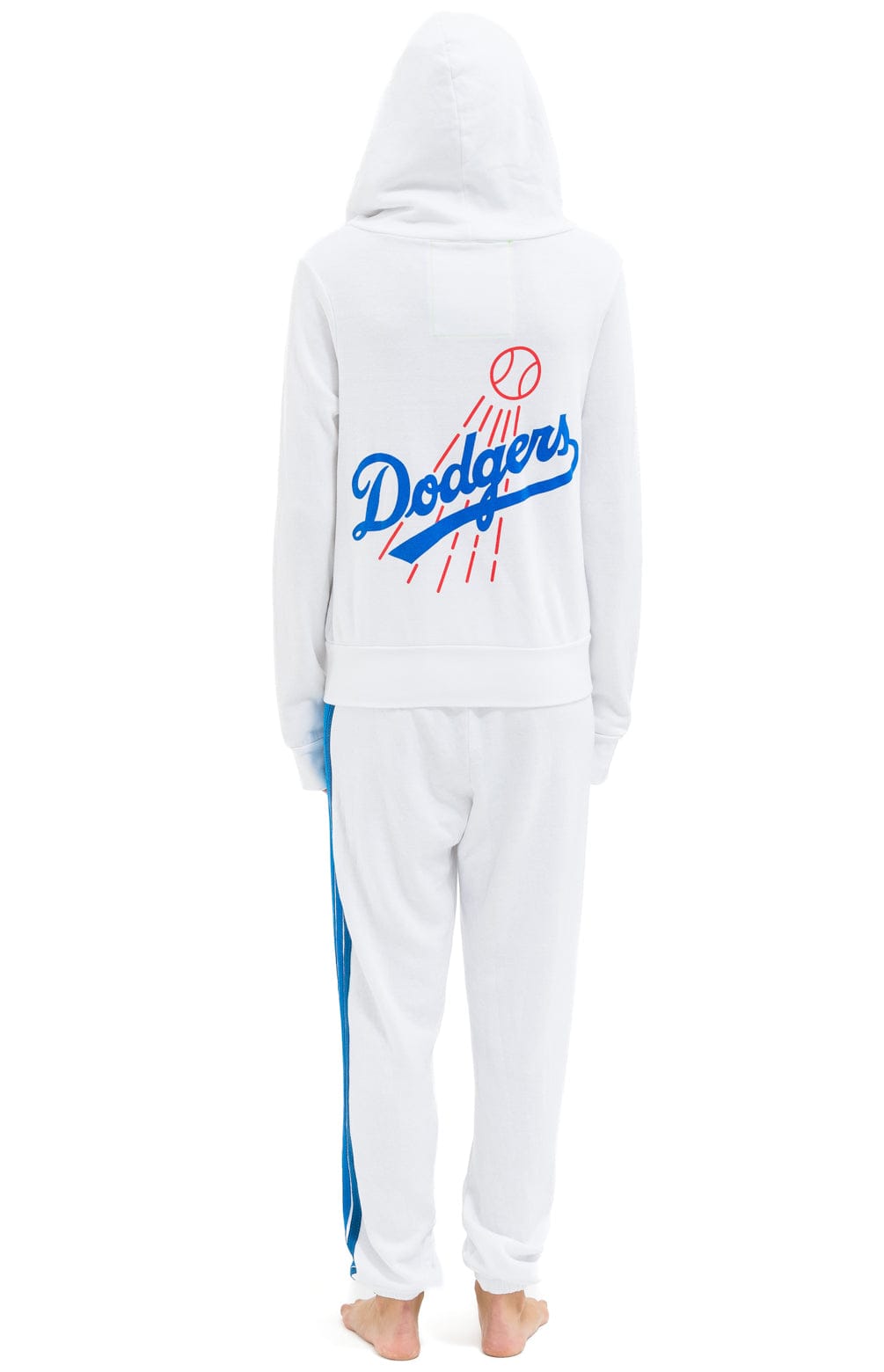 LOS ANGELES DODGERS 5 STRIPE SWEATPANTS - WHITE // BLUE