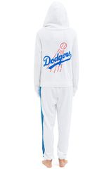 LOS ANGELES DODGERS 5 STRIPE SWEATPANTS - WHITE // BLUE