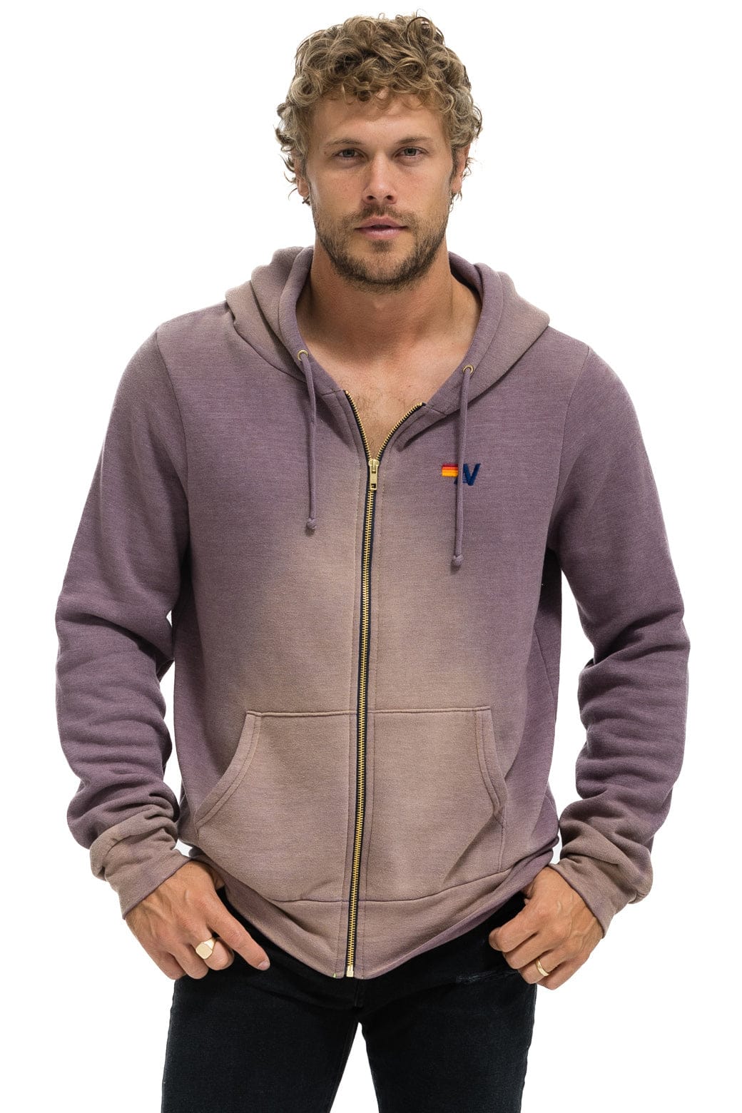 ESSENTIAL ZIP HOODIE - FADED MOCHA
