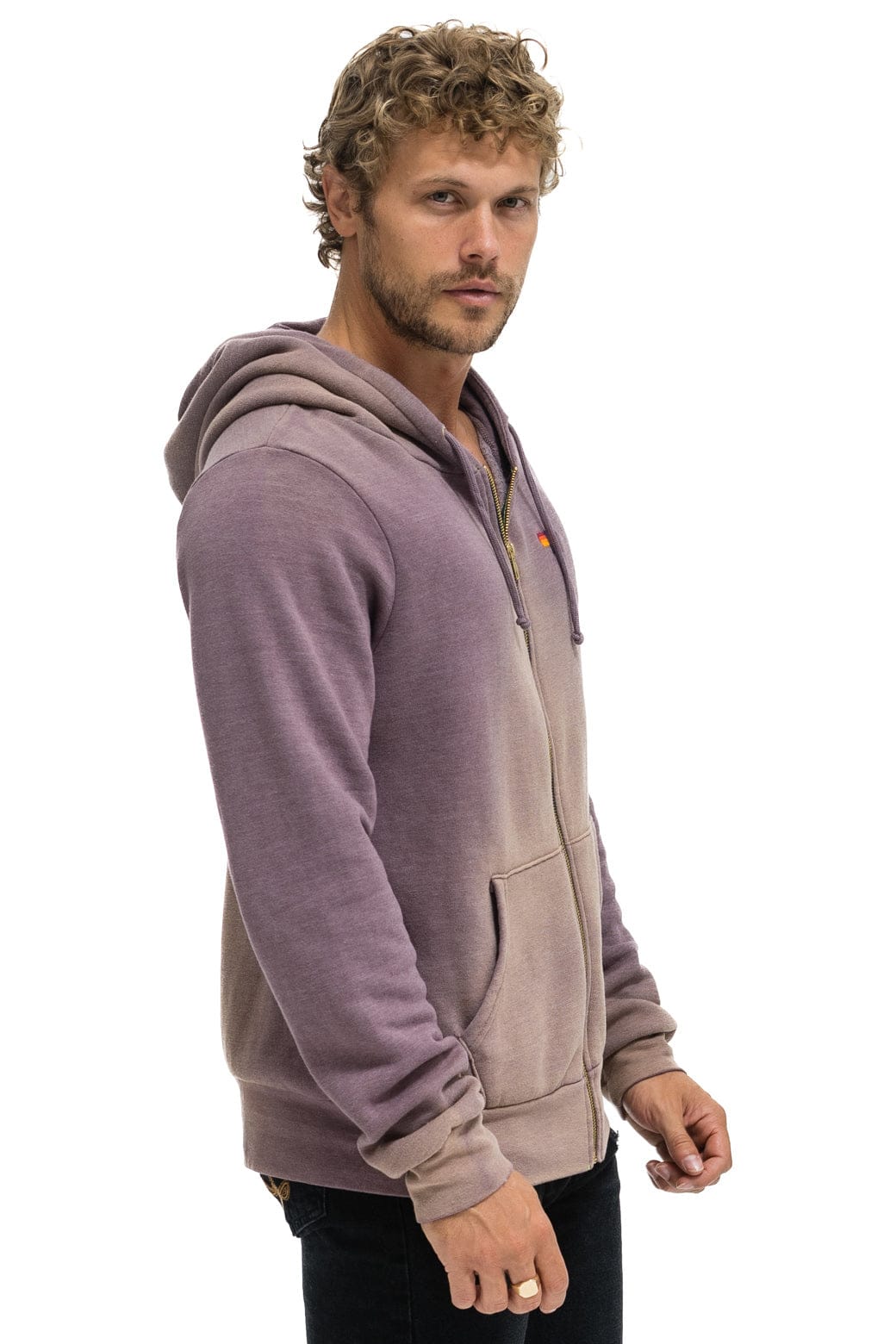ESSENTIAL ZIP HOODIE - FADED MOCHA