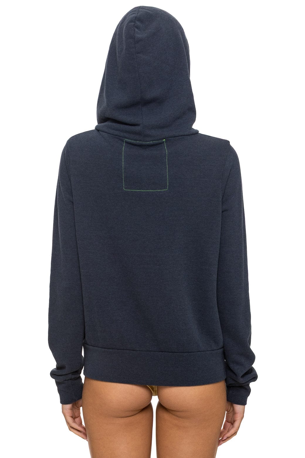MOUNTAIN STITCH CHEVRON 4 ZIP HOODIE - CHARCOAL