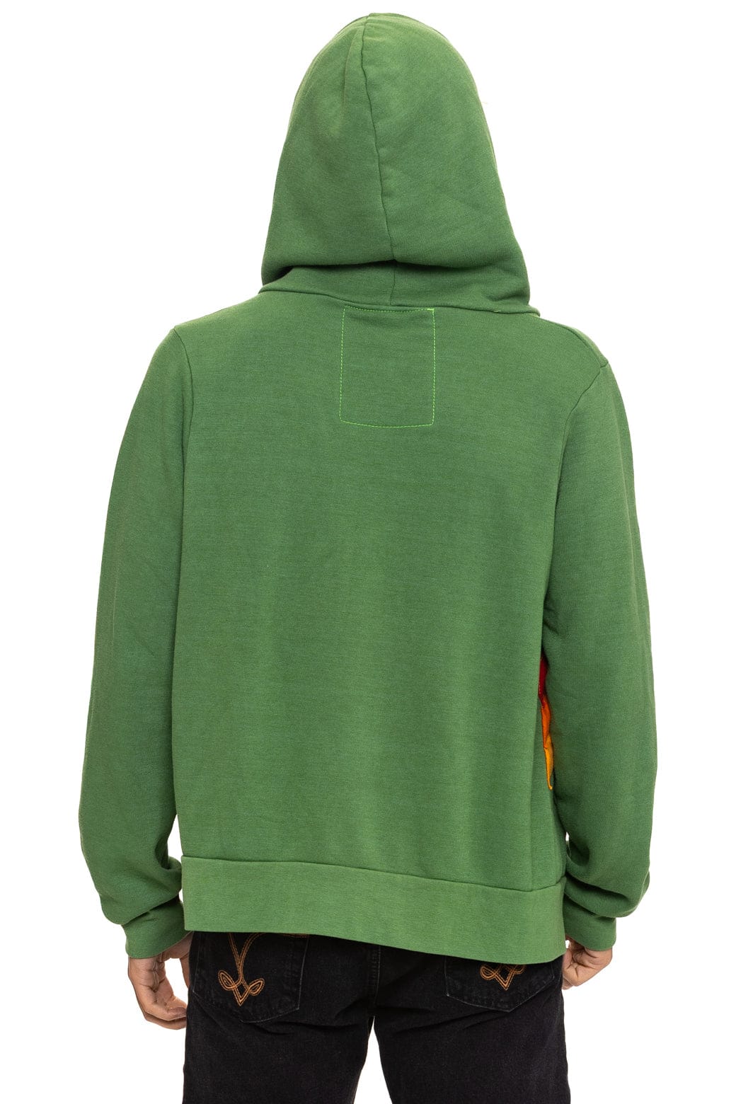 MOUNTAIN STITCH CHEVRON 4 ZIP HOODIE - PALM