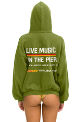 DREAMLAND MALIBU SUNDAY SESSIONS  PULLOVER HOODIE RELAXED - JUNGLE GREEN