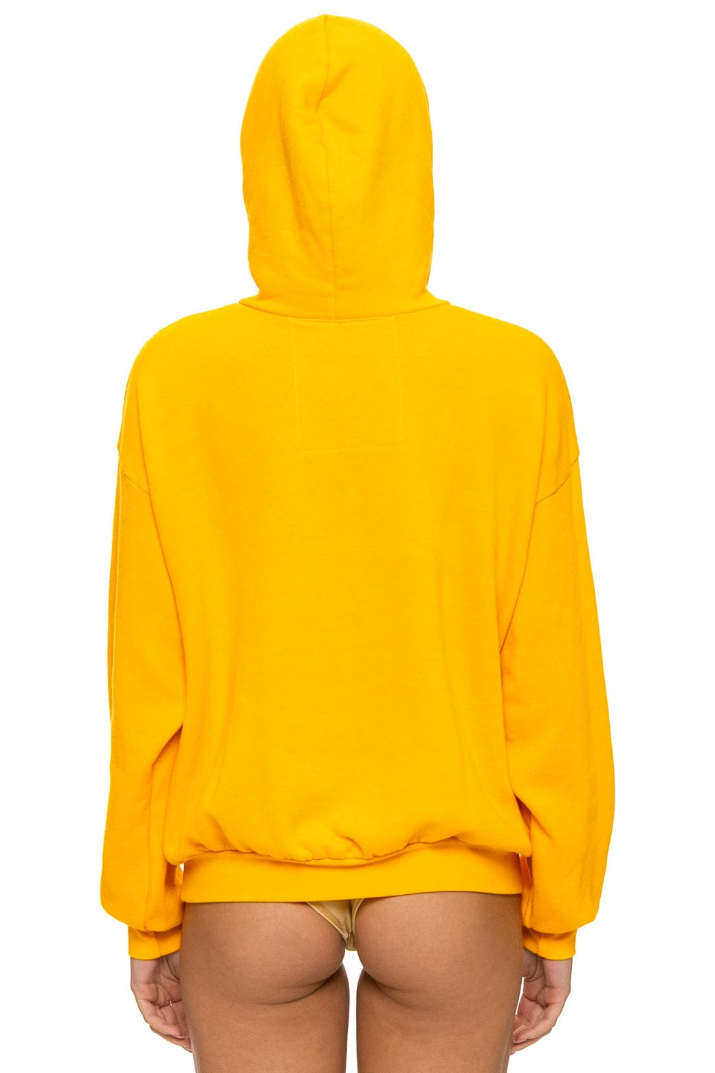 LOGO PULLOVER RELAXED HOODIE - GOLD