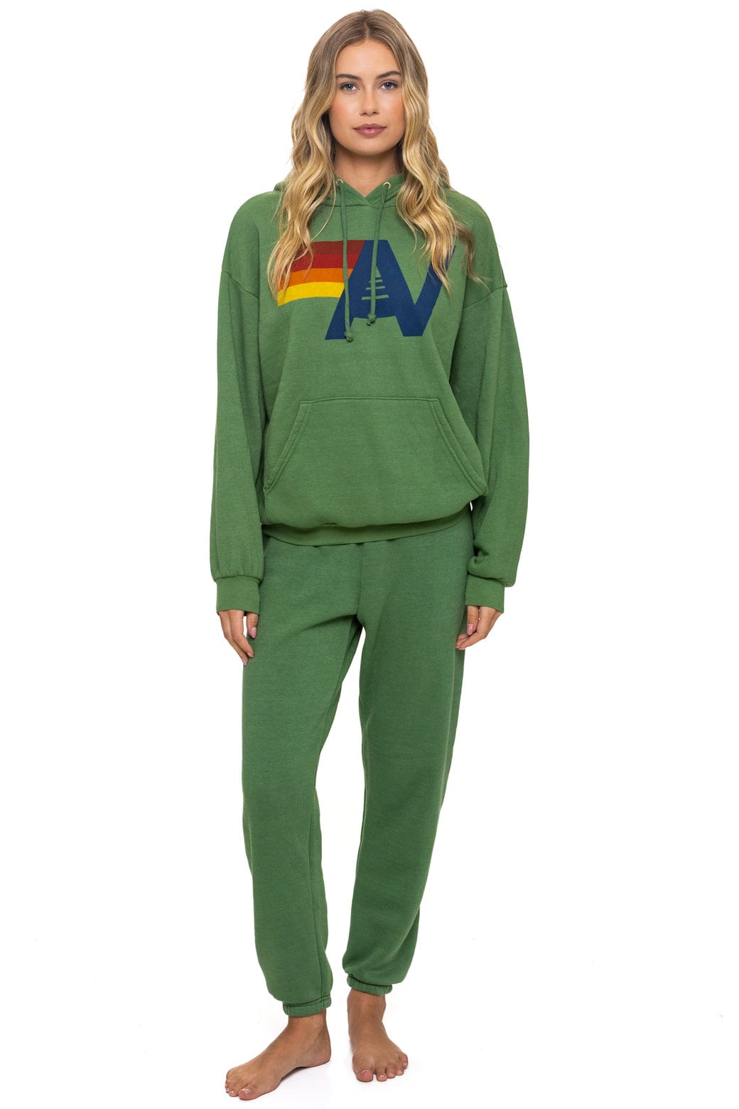 LOGO PULLOVER RELAXED HOODIE - PALM