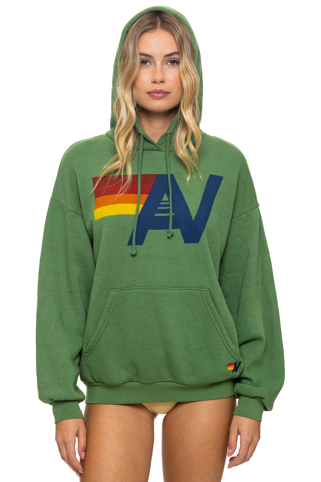 LOGO PULLOVER RELAXED HOODIE - PALM
