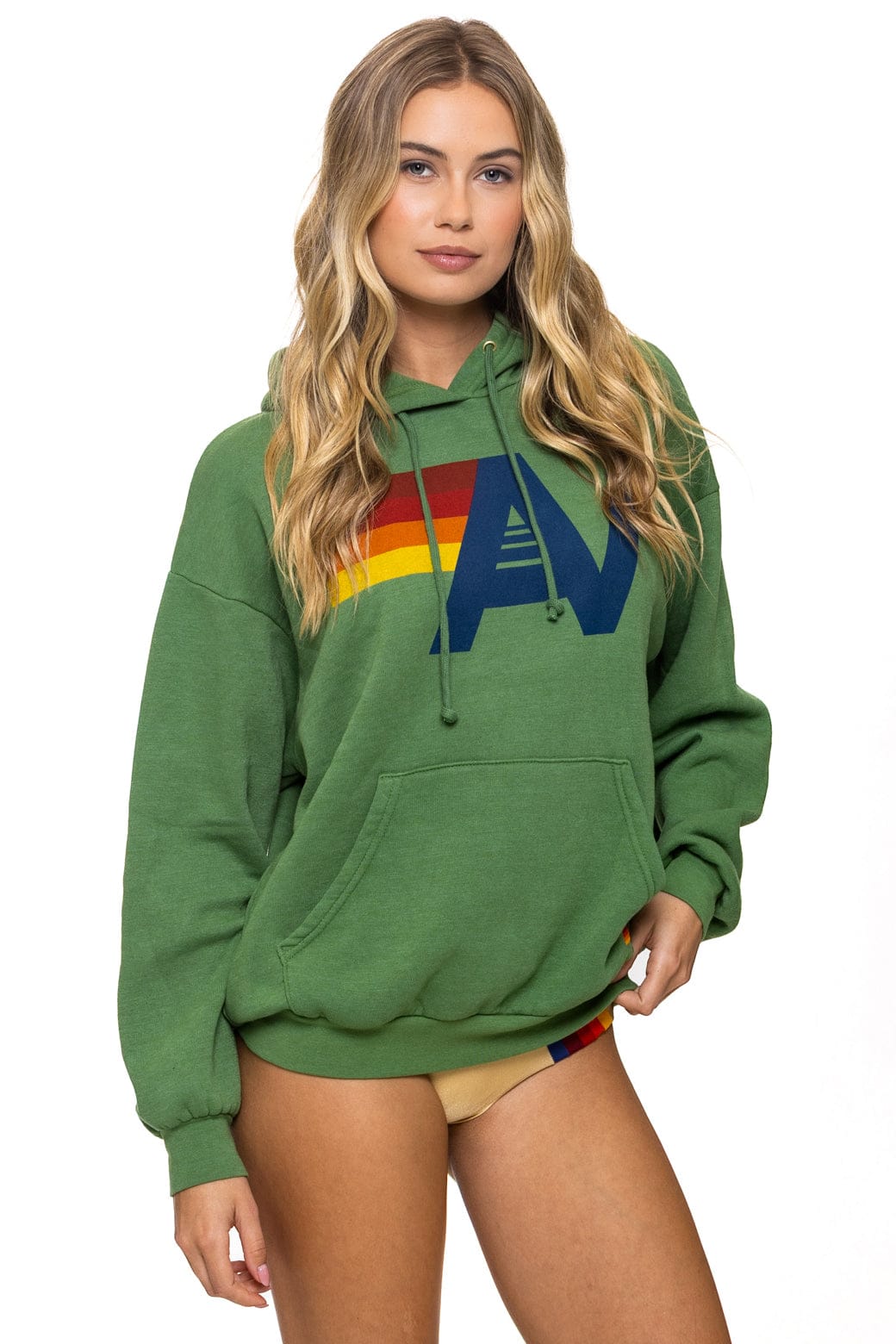 LOGO PULLOVER RELAXED HOODIE - PALM