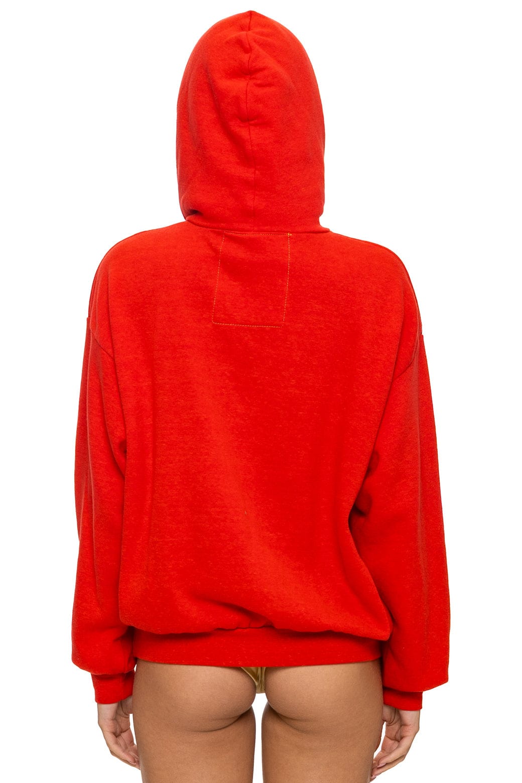 LOGO PULLOVER RELAXED HOODIE - RED