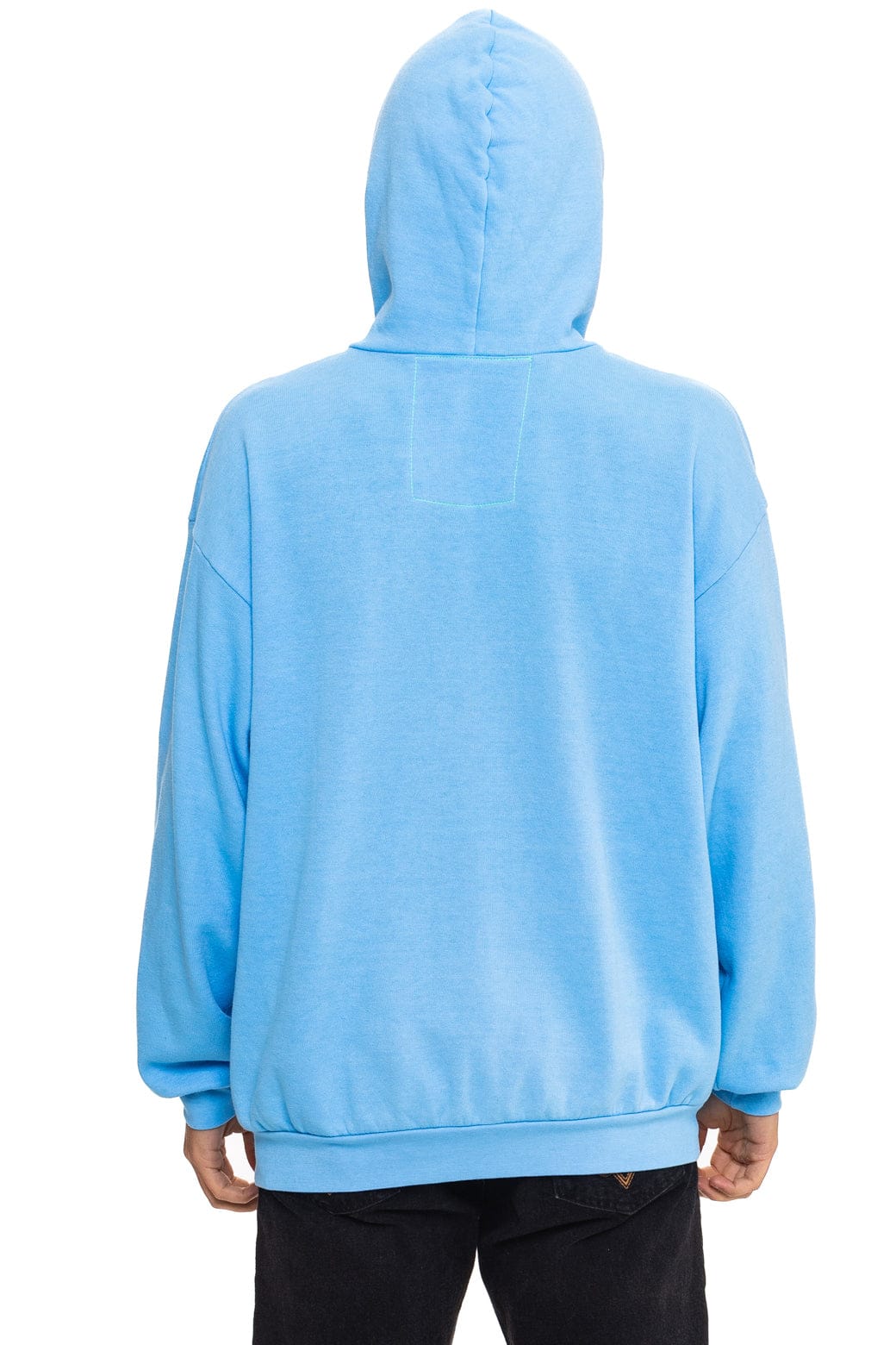 LOGO PULLOVER RELAXED HOODIE - SKY