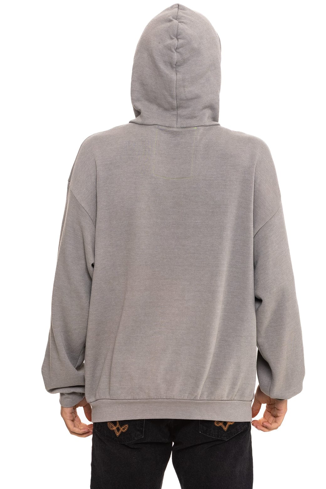 LOGO PULLOVER RELAXED HOODIE - SLATE
