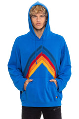 MOUNTAIN STITCH CHEVRON PULLOVER HOODIE RELAXED - ADVENTURE BLUE