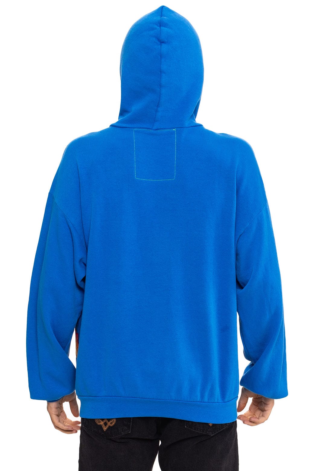MOUNTAIN STITCH CHEVRON PULLOVER HOODIE RELAXED - ADVENTURE BLUE