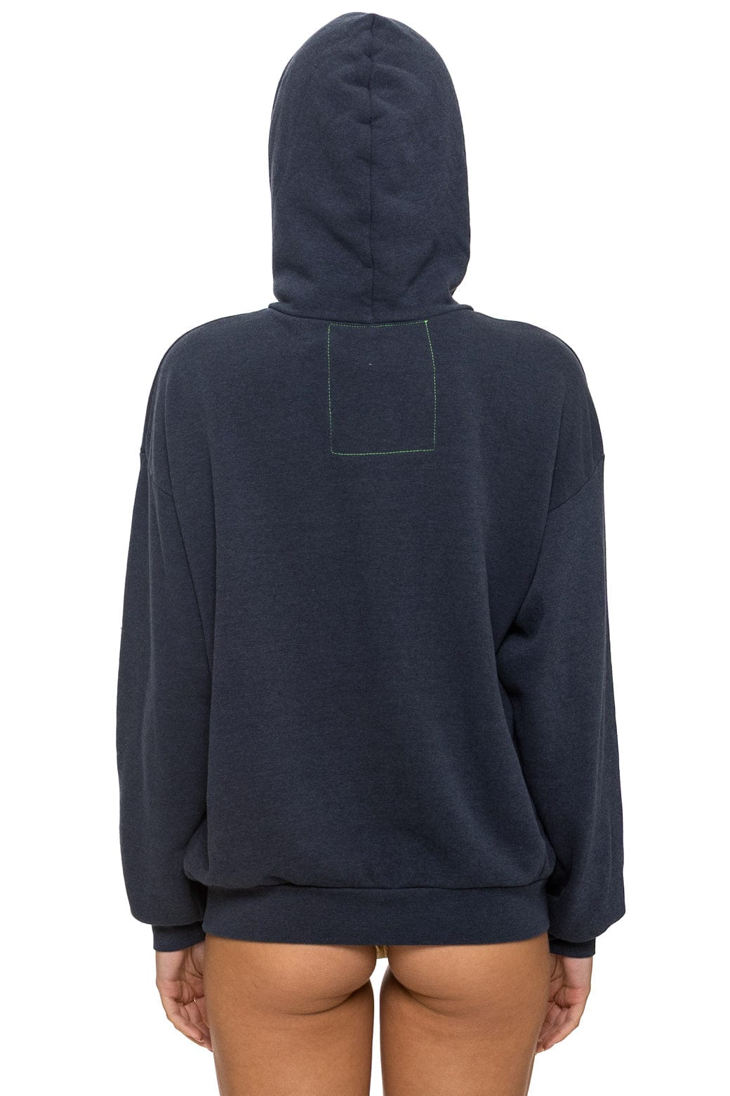 MOUNTAIN STITCH CHEVRON PULLOVER HOODIE RELAXED - CHARCOAL