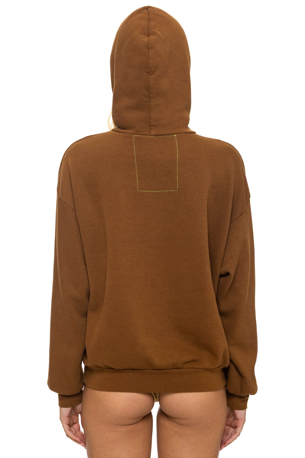 MOUNTAIN STITCH CHEVRON PULLOVER HOODIE RELAXED - CINNAMON