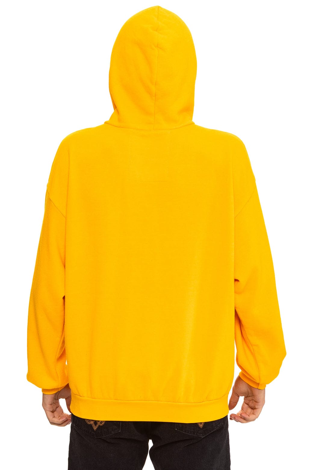 MOUNTAIN STITCH CHEVRON PULLOVER HOODIE RELAXED - GOLD