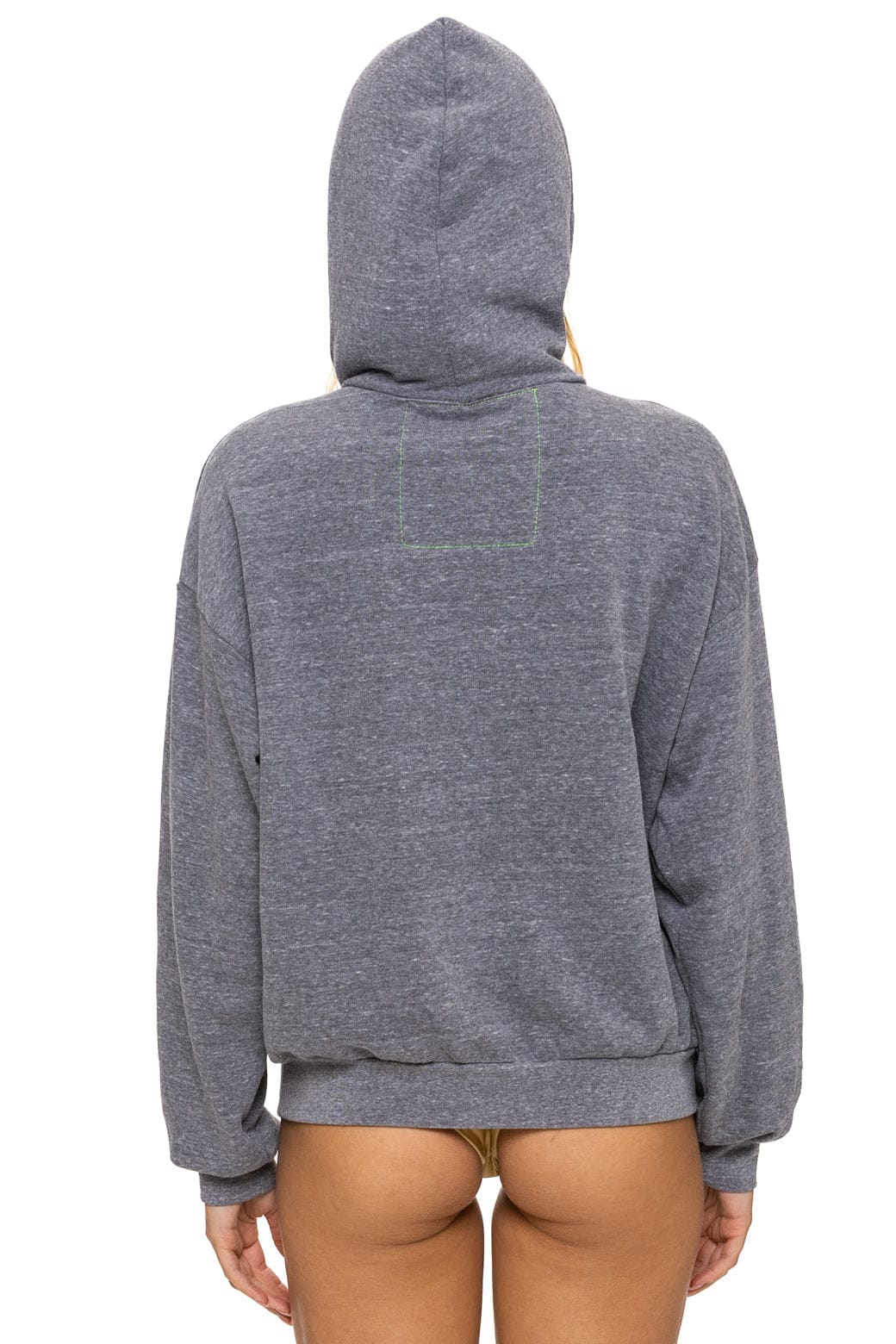 MOUNTAIN STITCH CHEVRON PULLOVER HOODIE RELAXED - HEATHER GREY