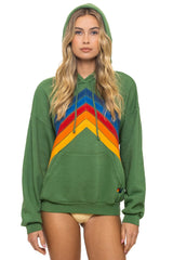 MOUNTAIN STITCH CHEVRON PULLOVER HOODIE RELAXED - PALM