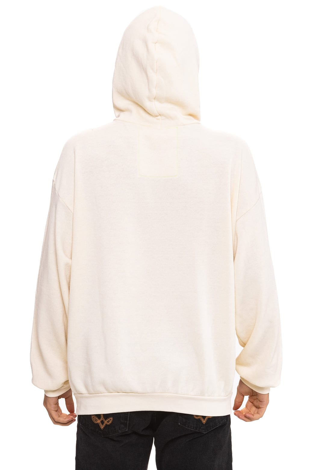 MOUNTAIN STITCH CHEVRON PULLOVER HOODIE RELAXED - VINTAGE WHITE