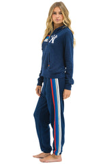 NY YANKEES 5 STRIPE UNISEX SWEATPANTS - NAVY // USA