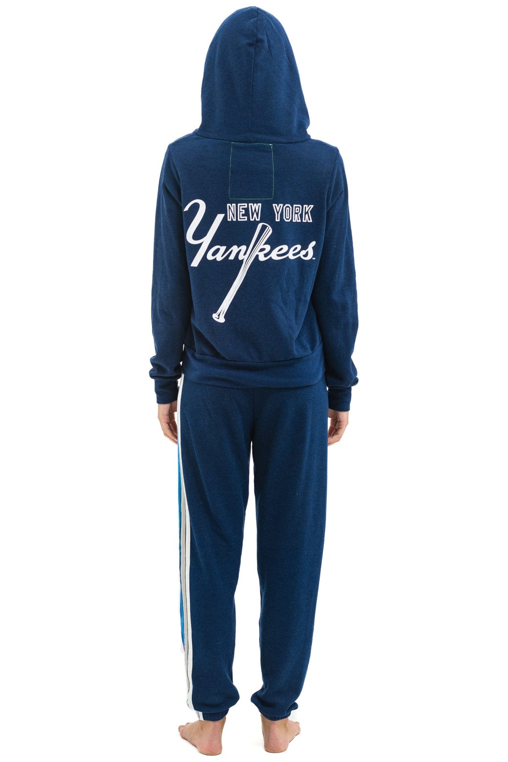 NY YANKEES 5 STRIPE UNISEX SWEATPANTS - NAVY // USA