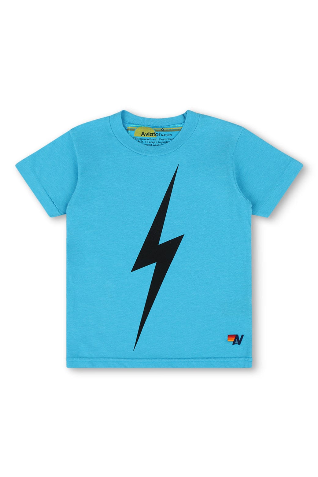 KID'S BOLT TEE - NEON BLUE