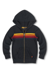 KID'S 5 STRIPE HOODIE - CHARCOAL
