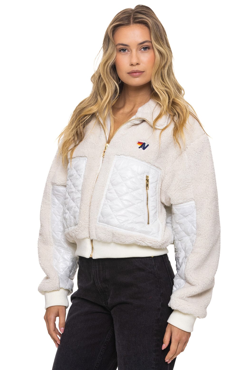 TEDDY FULL ZIP JACKET - VINTAGE WHITE