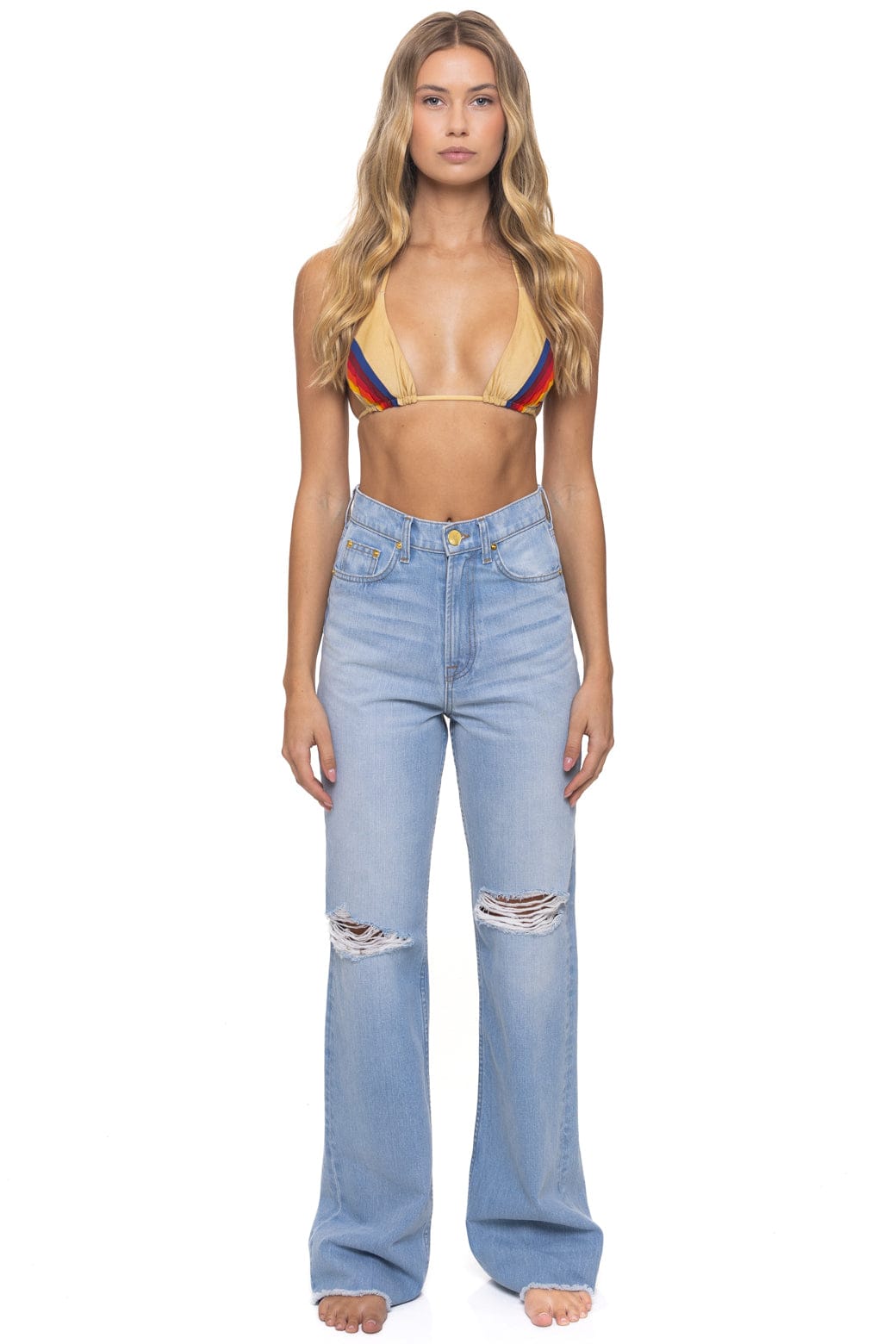 HI RISE WIDE LEG GYPSY WOMENS JEAN - SUPER LIGHT