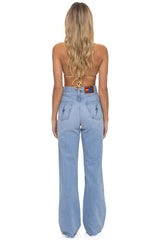 HI RISE WIDE LEG GYPSY WOMENS JEAN - SUPER LIGHT
