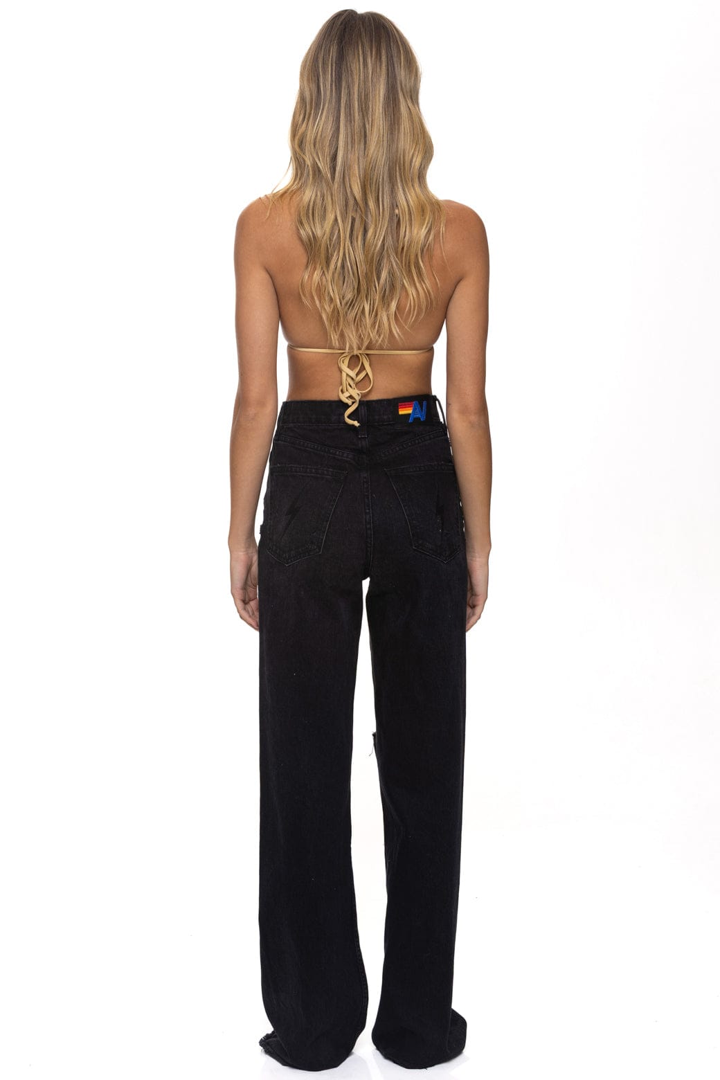 HI RISE WIDE LEG GYPSY WOMENS JEAN - VINTAGE BLACK