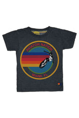 KID'S AVIATOR NATION MIAMI TEE - CHARCOAL