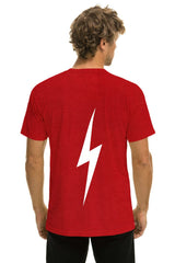 UNIVERSITY OF ALABAMA BOLT CREW TEE SHIRT - CRIMSON