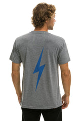 LOS ANGELES DODGERS BOLT CREW TEE - HEATHER GREY