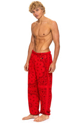 BANDANA SWEATPANTS - RED