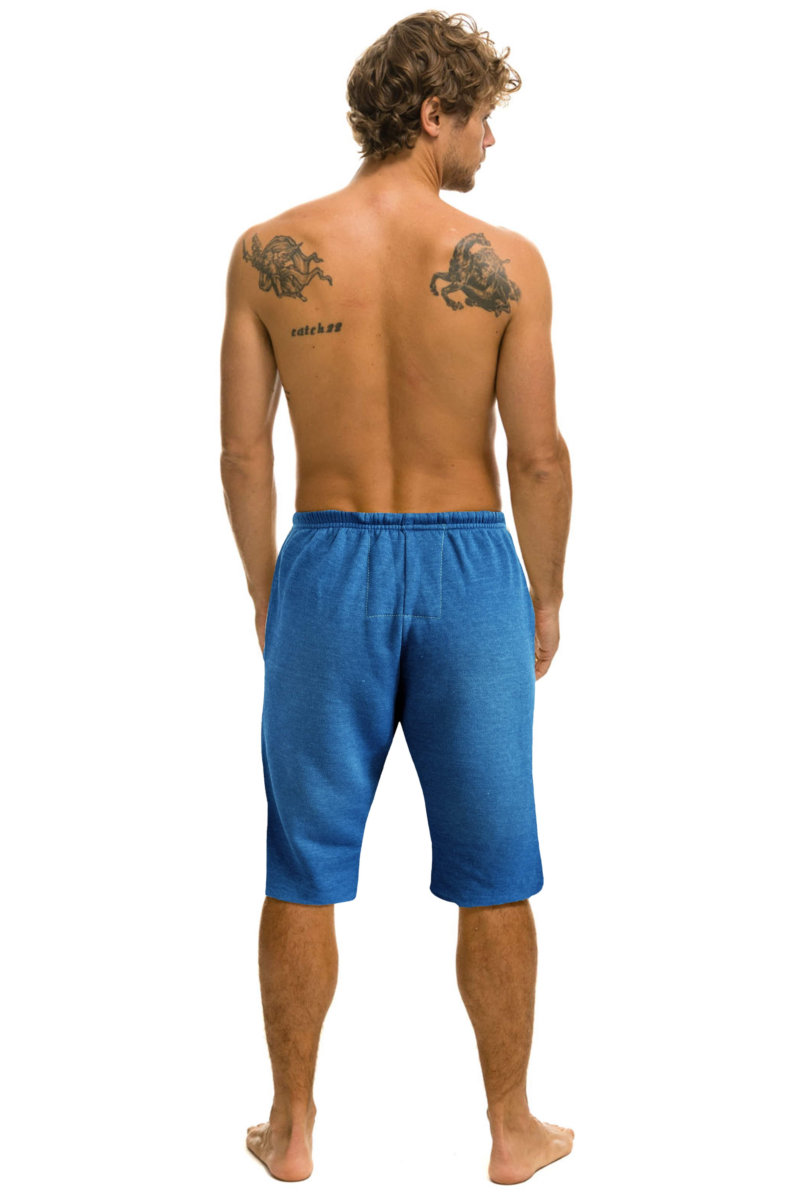 ESSENTIAL MENS SWEATSHORTS - FADED WATER