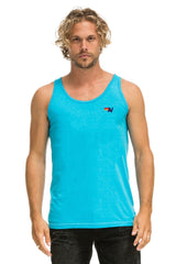 MEN'S BASIC TANK - NEON BLUE