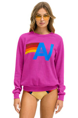 LOGO SWEATSHIRT - MAGENTA