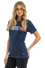 PEBBLE BEACH FOOD & WINE 2025 UNISEX CREW TEE - NAVY
