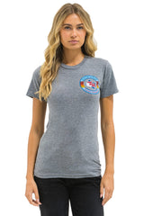 TEXAS RANGERS UNISEX CREW TEE - HEATHER GREY
